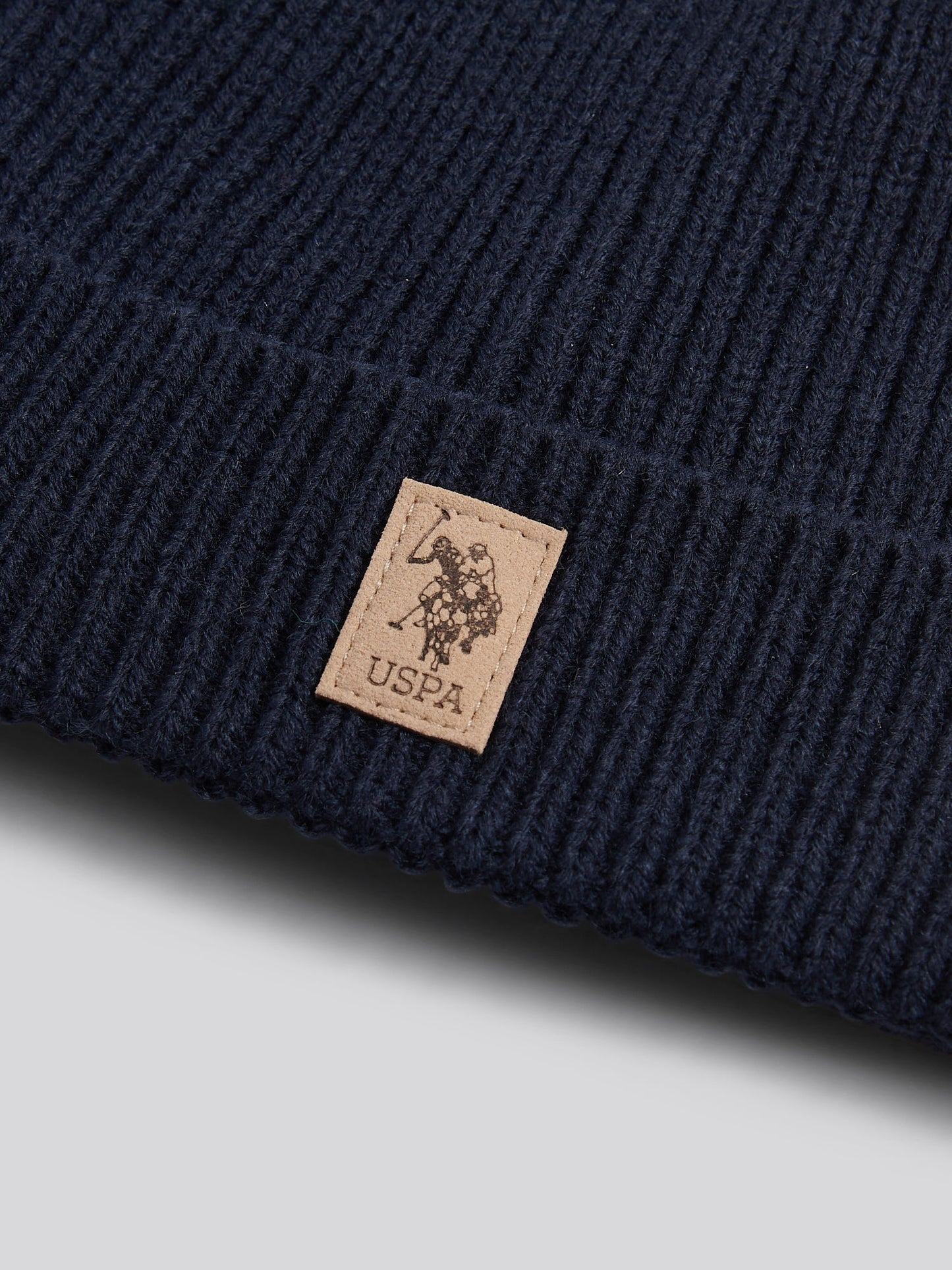 Boys Signature Double Horsemen Knit Beanie in Dark Sapphire Navy