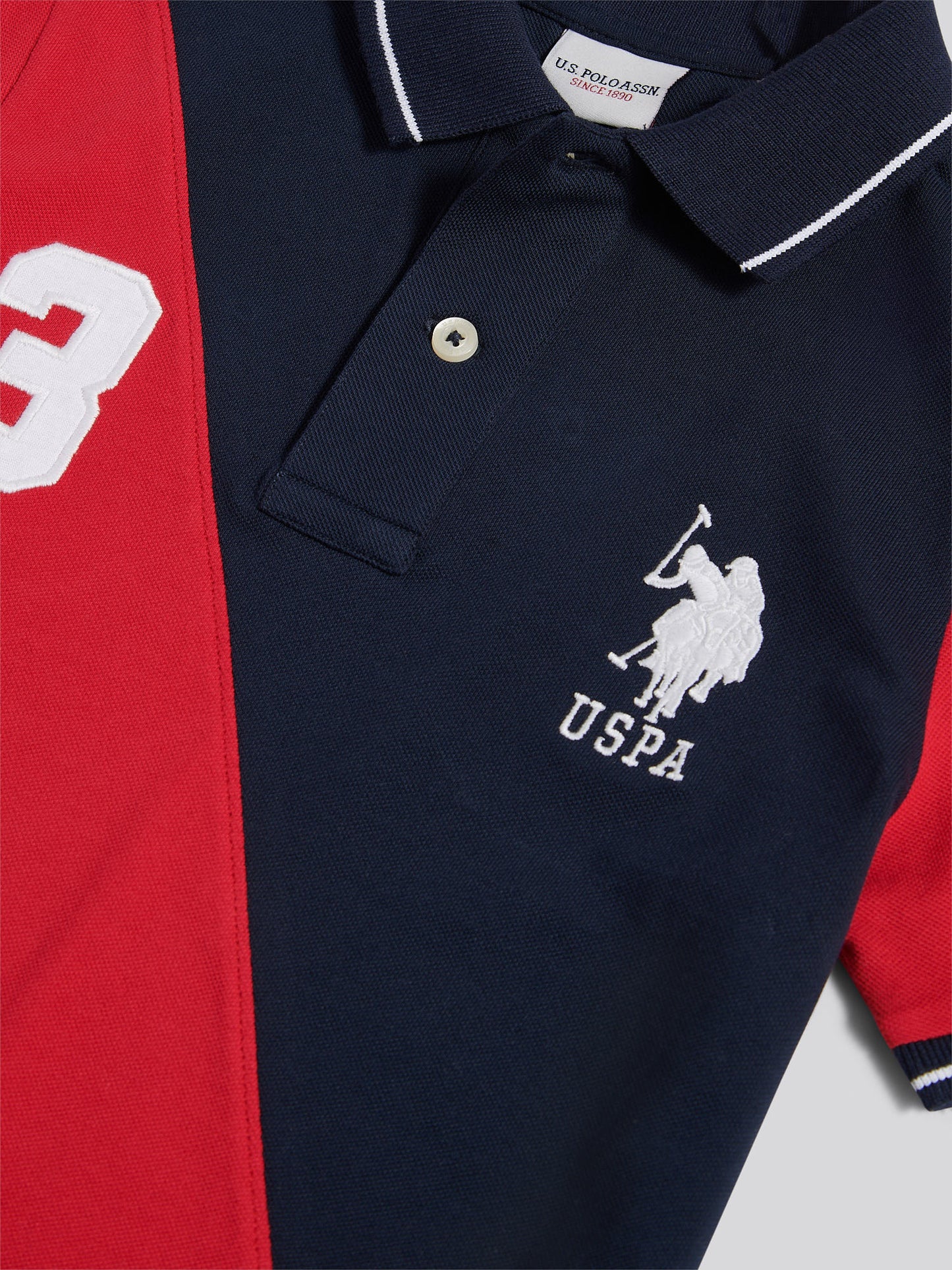 Boys Sash Polo Shirt in Dark Sapphire Navy