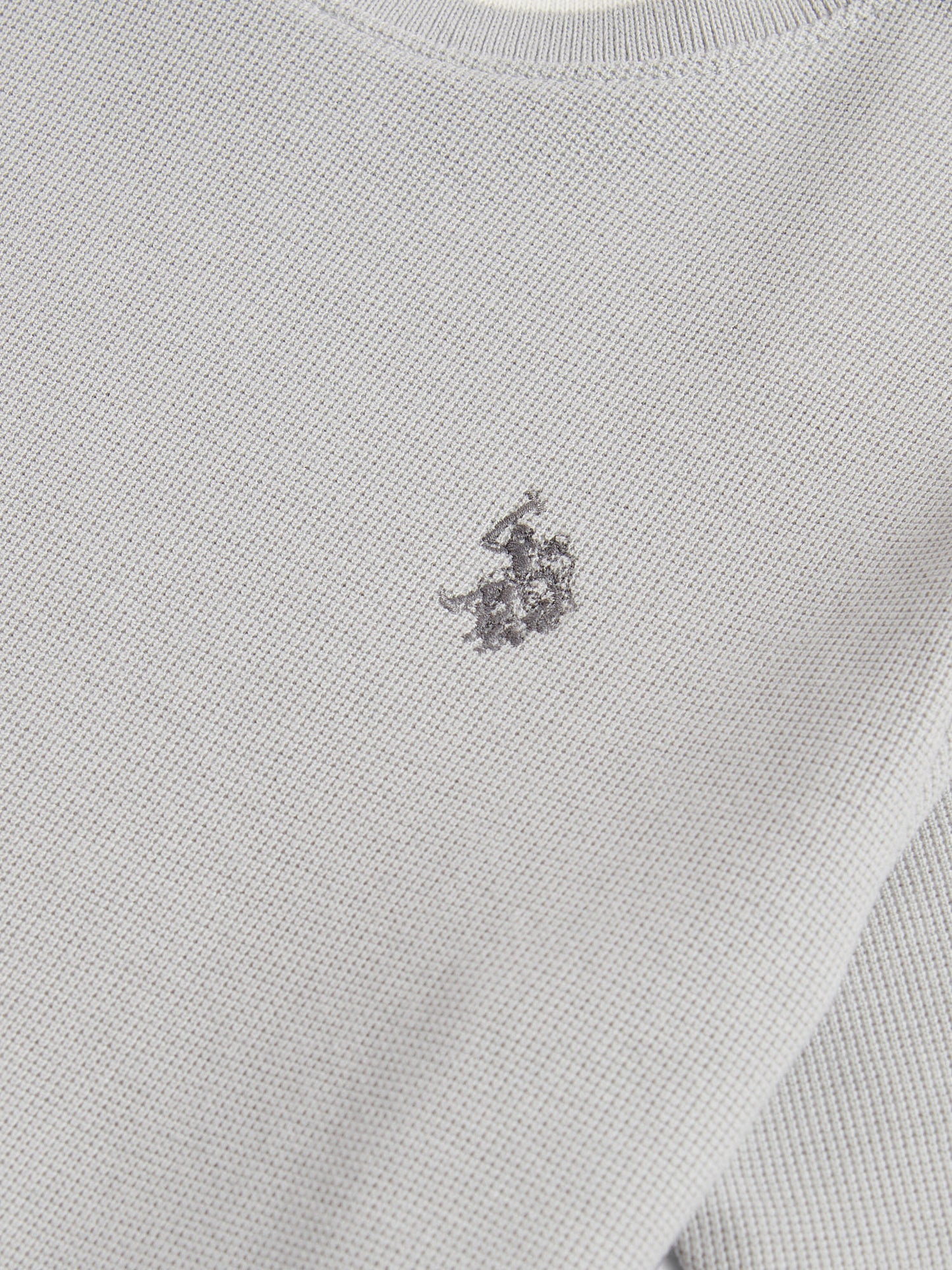 Boys Knit Texture T-Shirt in High Rise