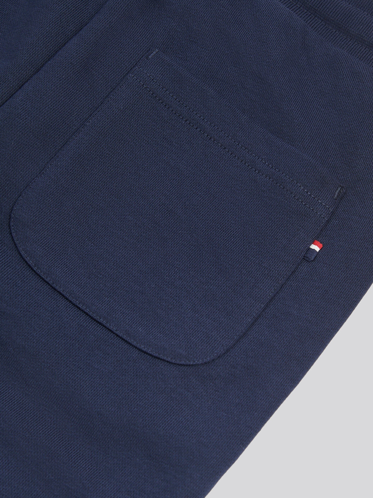 Boys Double Horsemen Straight Leg Jogger in Dark Sapphire Navy / Haute Red DHM