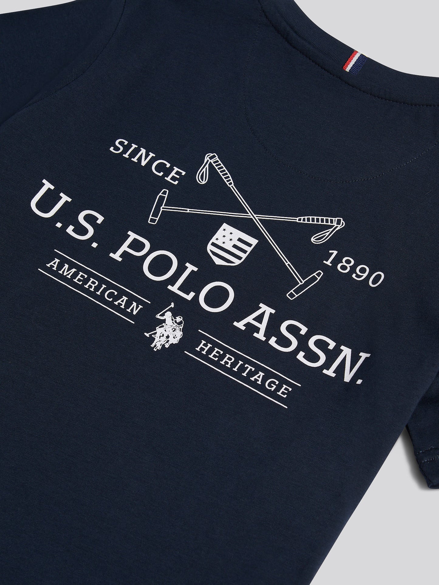 Boys USPA Back Graphic T-Shirt in Dark Sapphire Navy