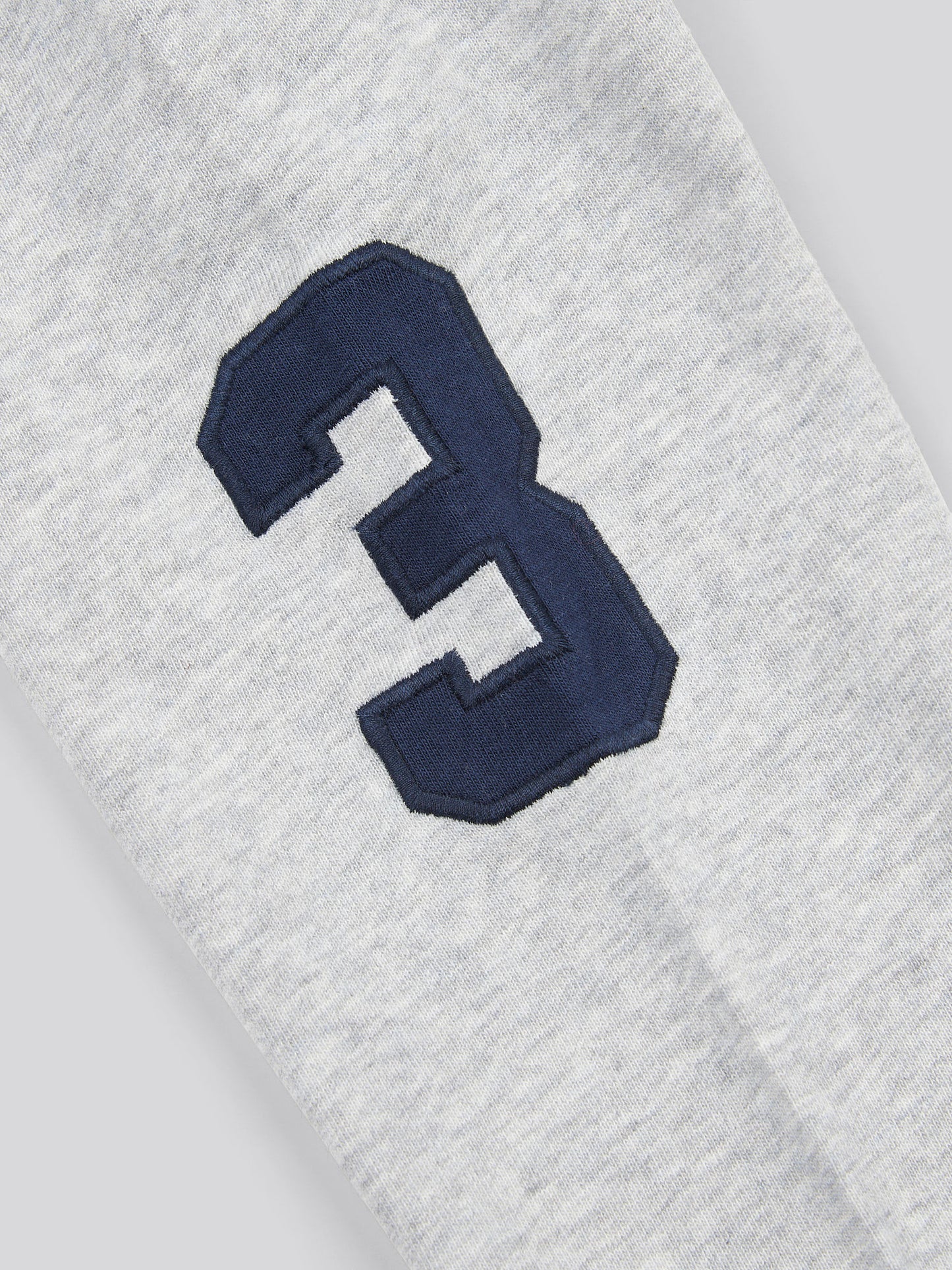 Boys Player 3 Zip Hoodie in Mid Grey Marl