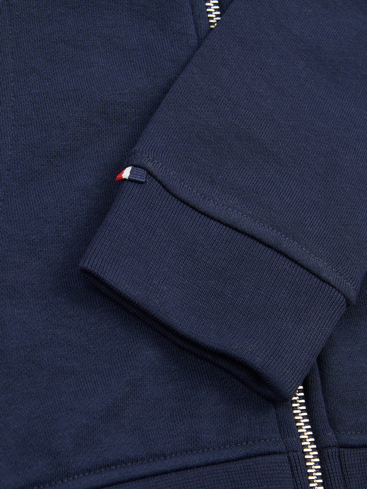 Boys Double Horsemen Zip Hoodie Dark Sapphire Navy / Haute Red DHM