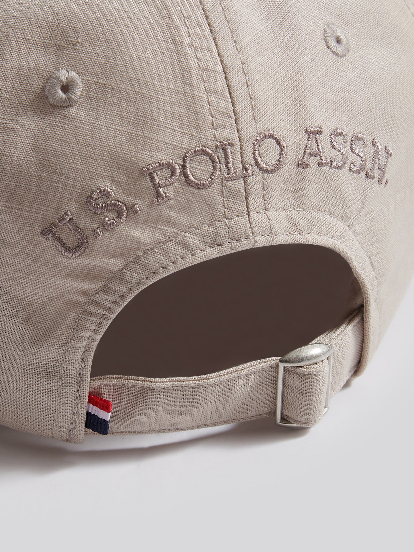 Boys Dobby Linen Blend Baseball Cap Beige