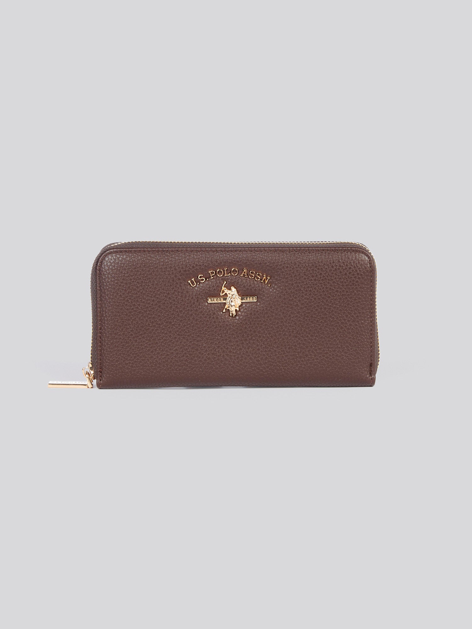 U.S. Polo Assn. Womens Stanford Large Zip Around Wallet in Dark