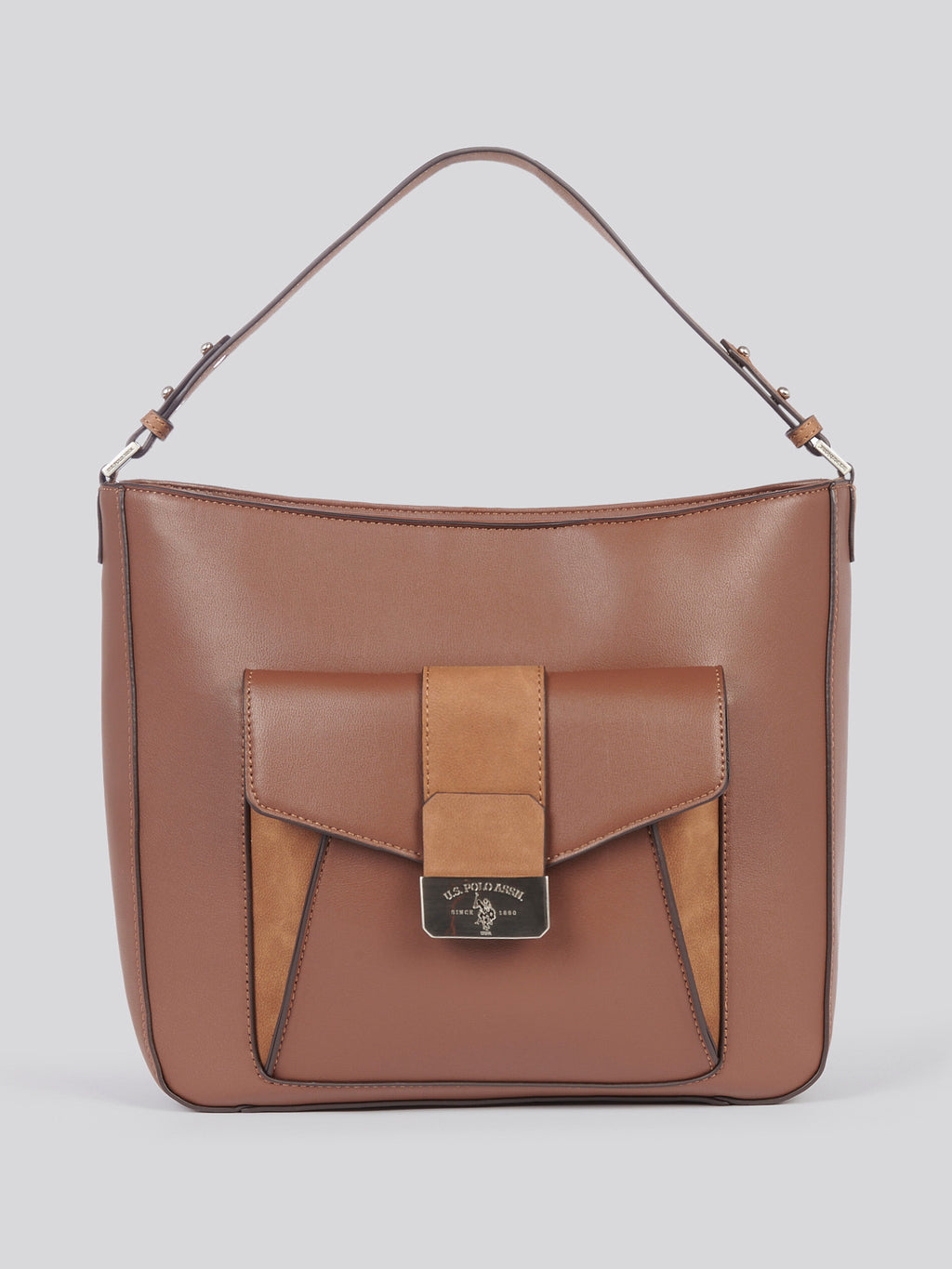 U.S. Polo Assn. Womens Earth Hobo Bag in Black