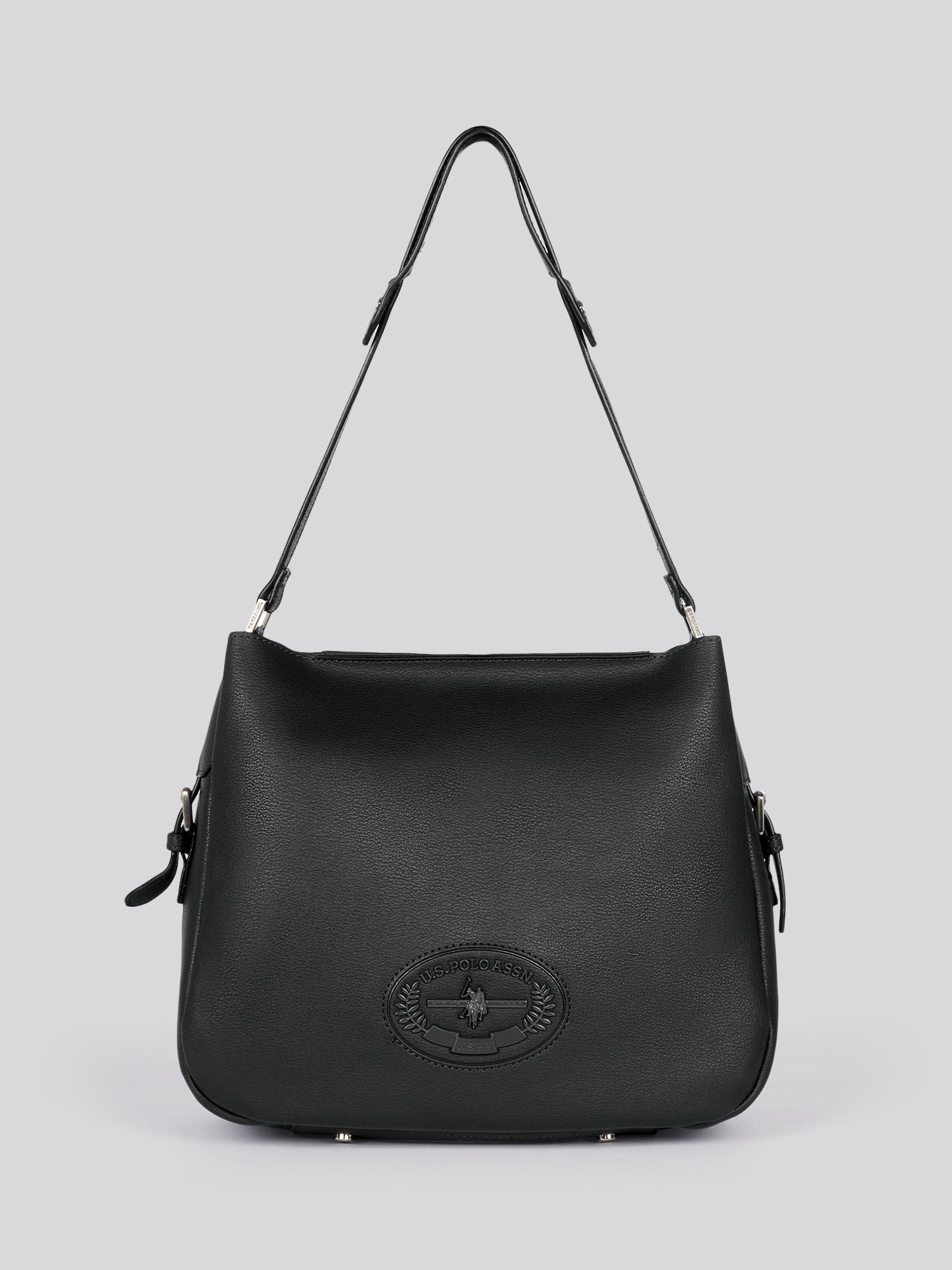 U.S. Polo Assn. Womens Axtell Reversible Shopping Bag Black