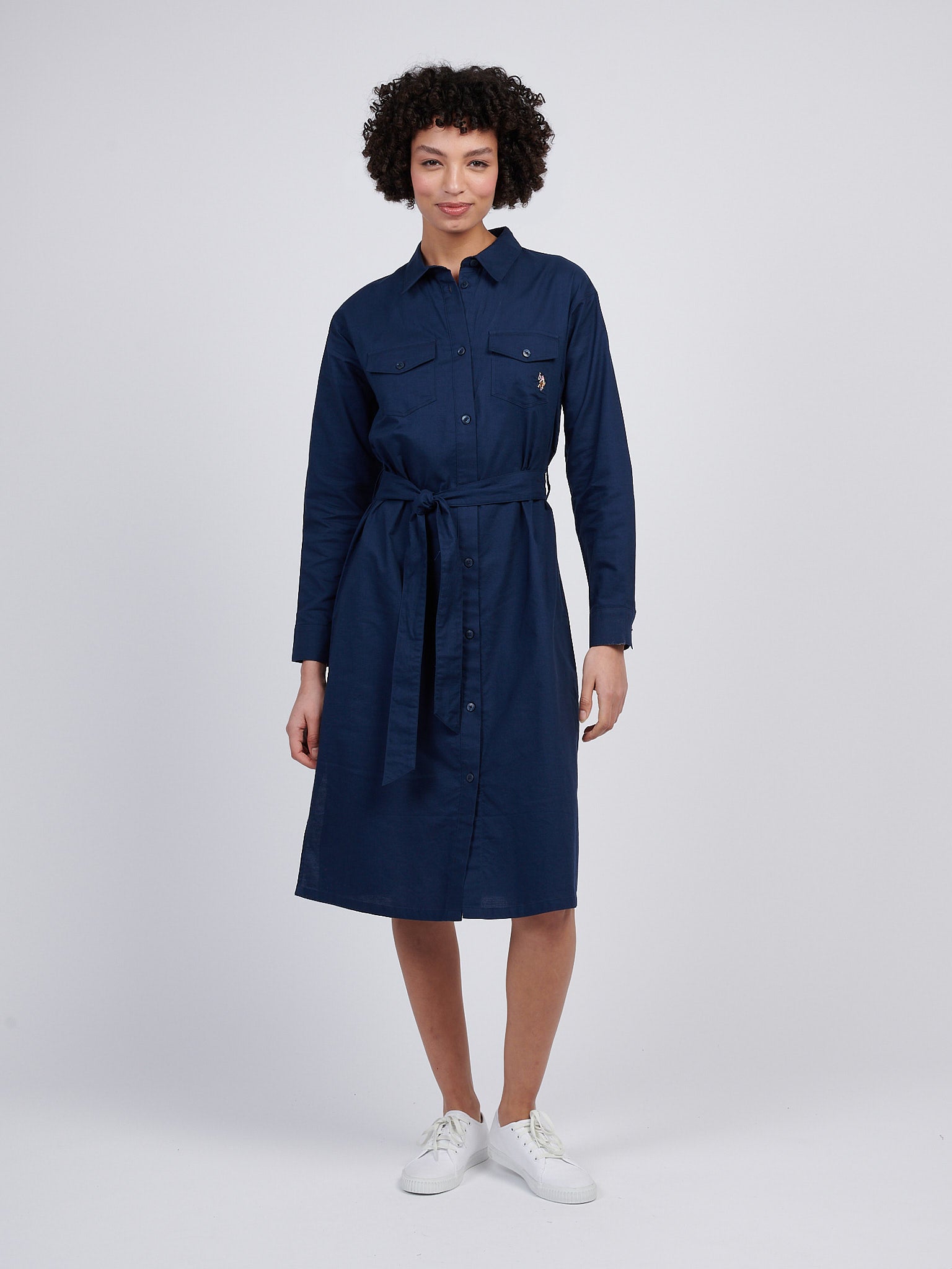 us polo assn shirt dress Buy U.S. Polo Assn. Women Solid Shirt Dress