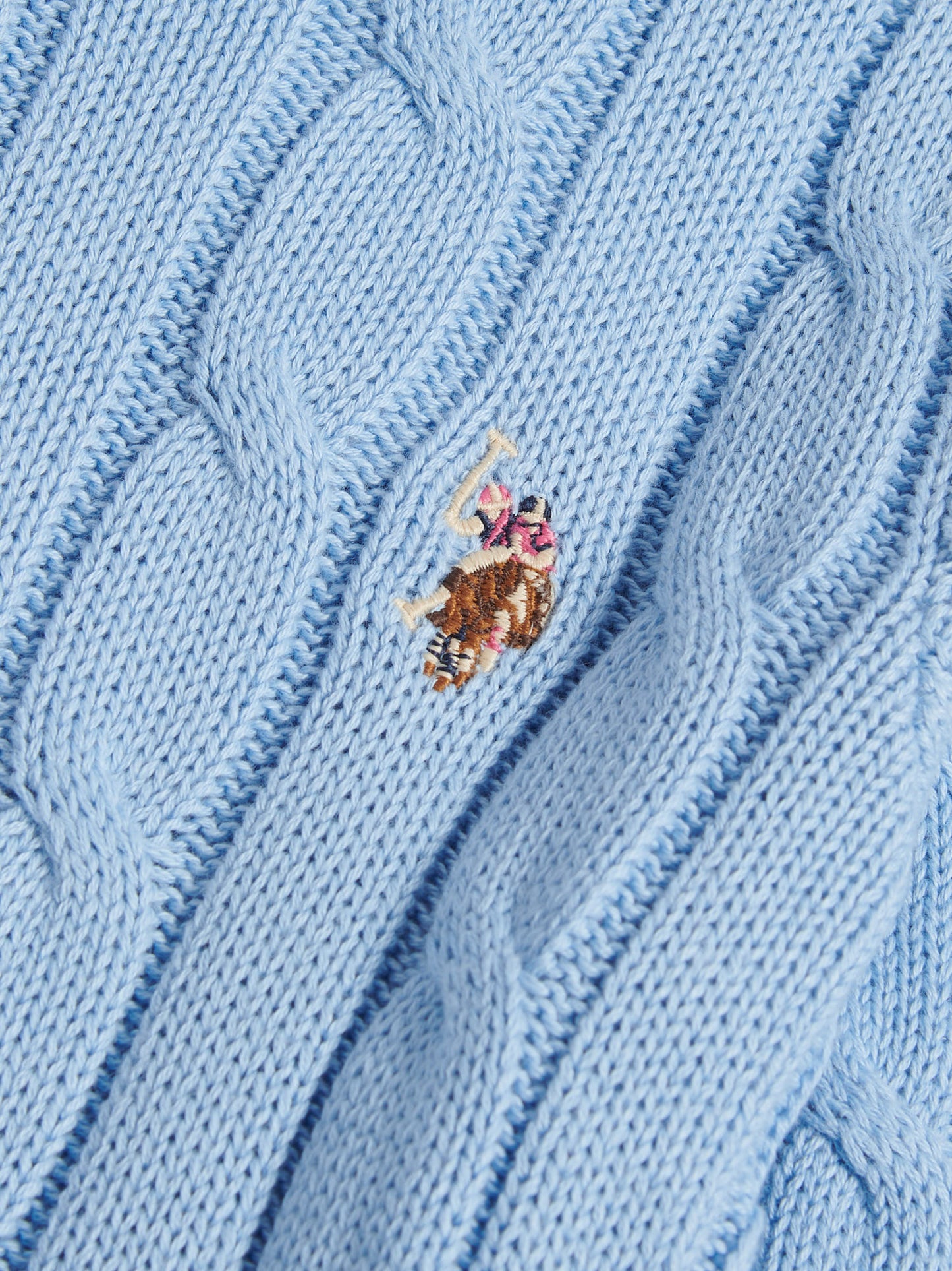 Womens Crew Neck Cable Jumper Open Air