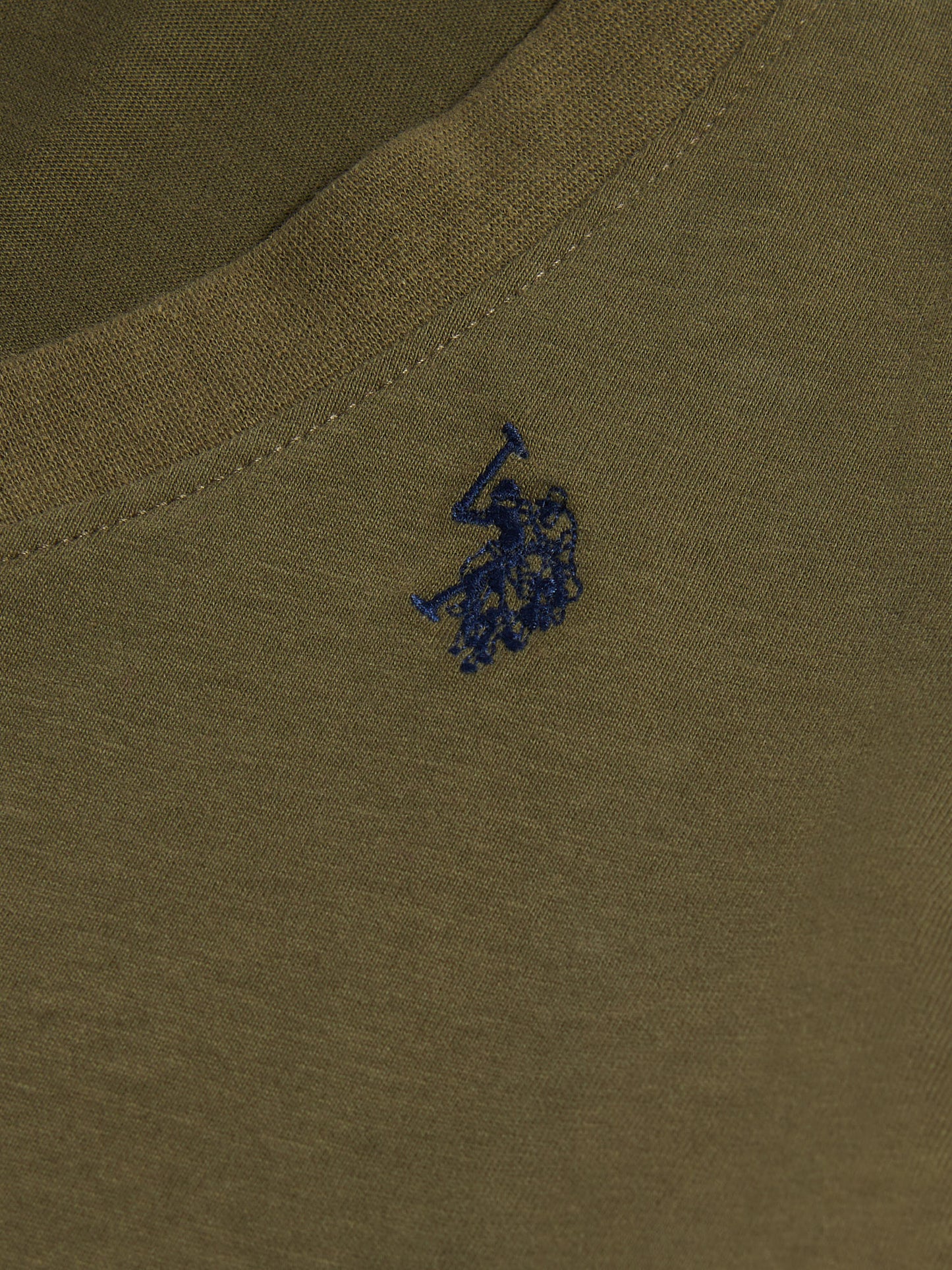 Womens V-Neck T-Shirt in Kalamata Green