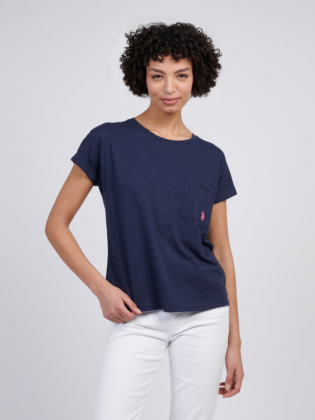 Slim Fitting Wide Neck T-shirt - Lukas