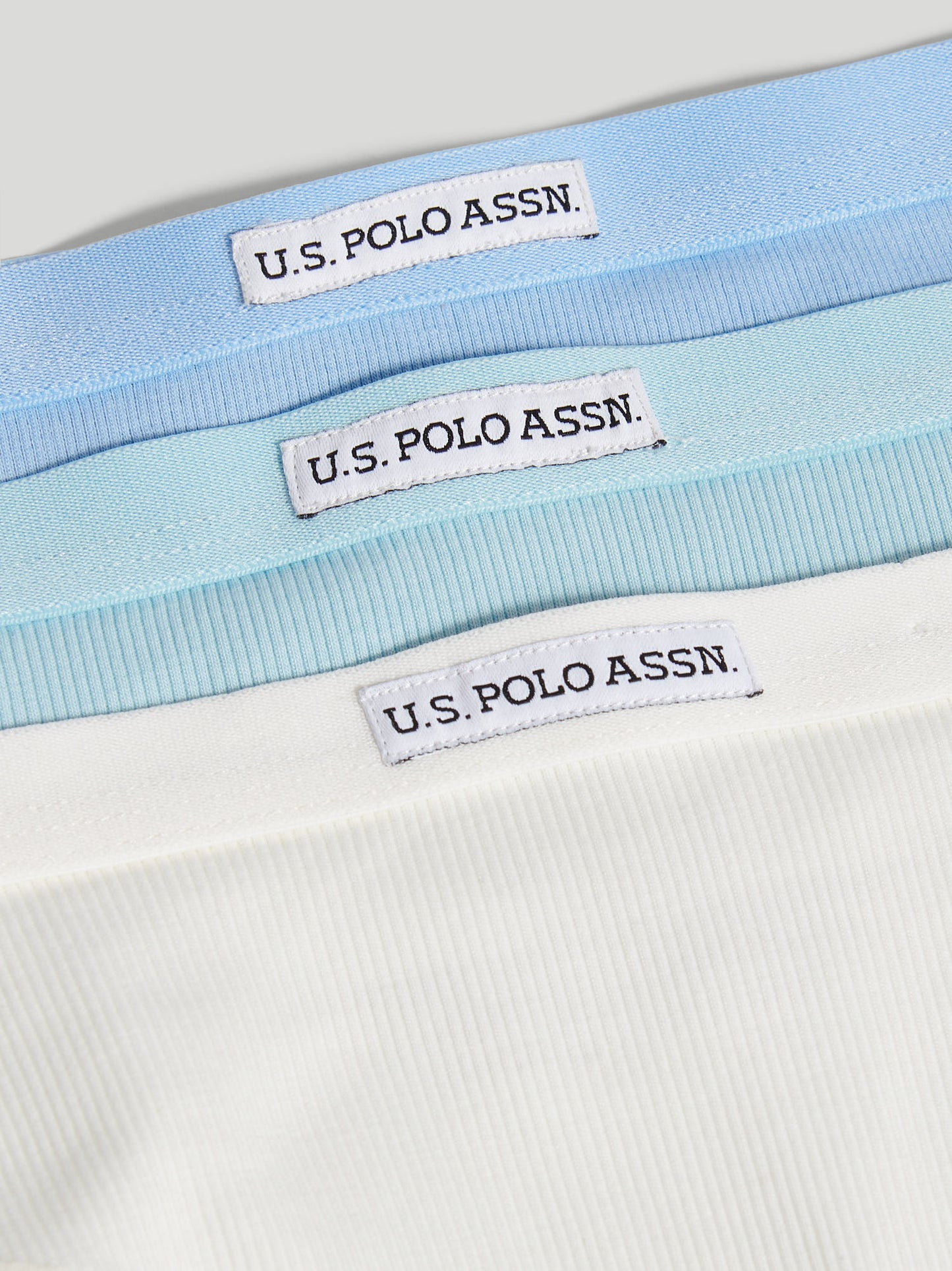 Womens 3 Pack Lace Trim Bikini Brief in Aquamarine