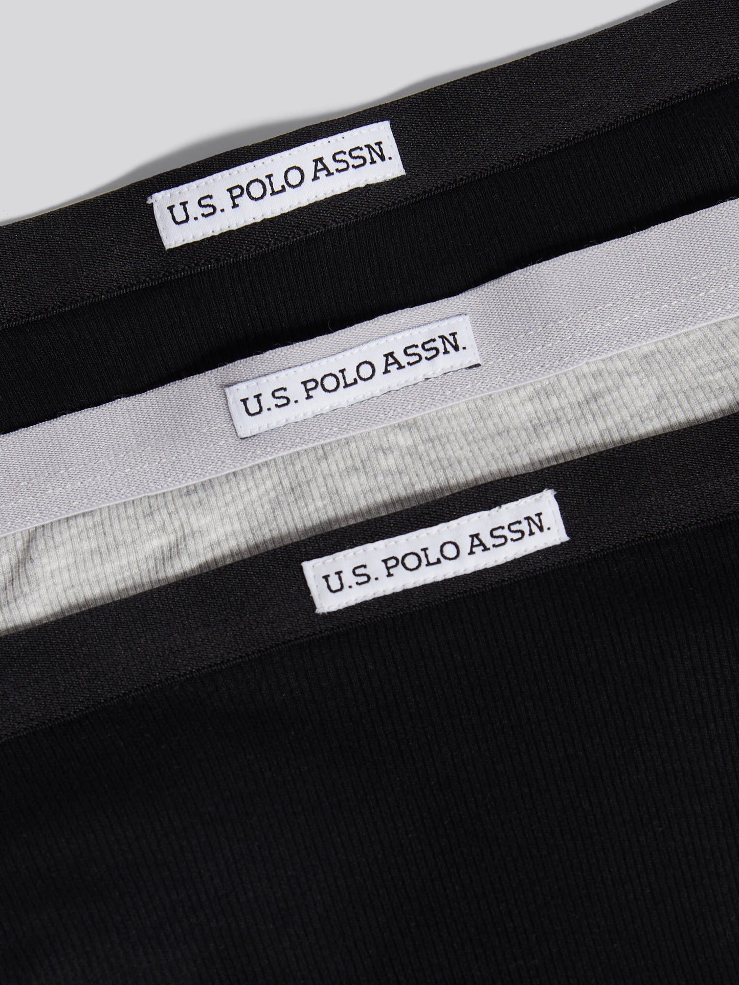 Womens 3 Pack Lace Trim Bikini Brief in Pearl Grey Marl