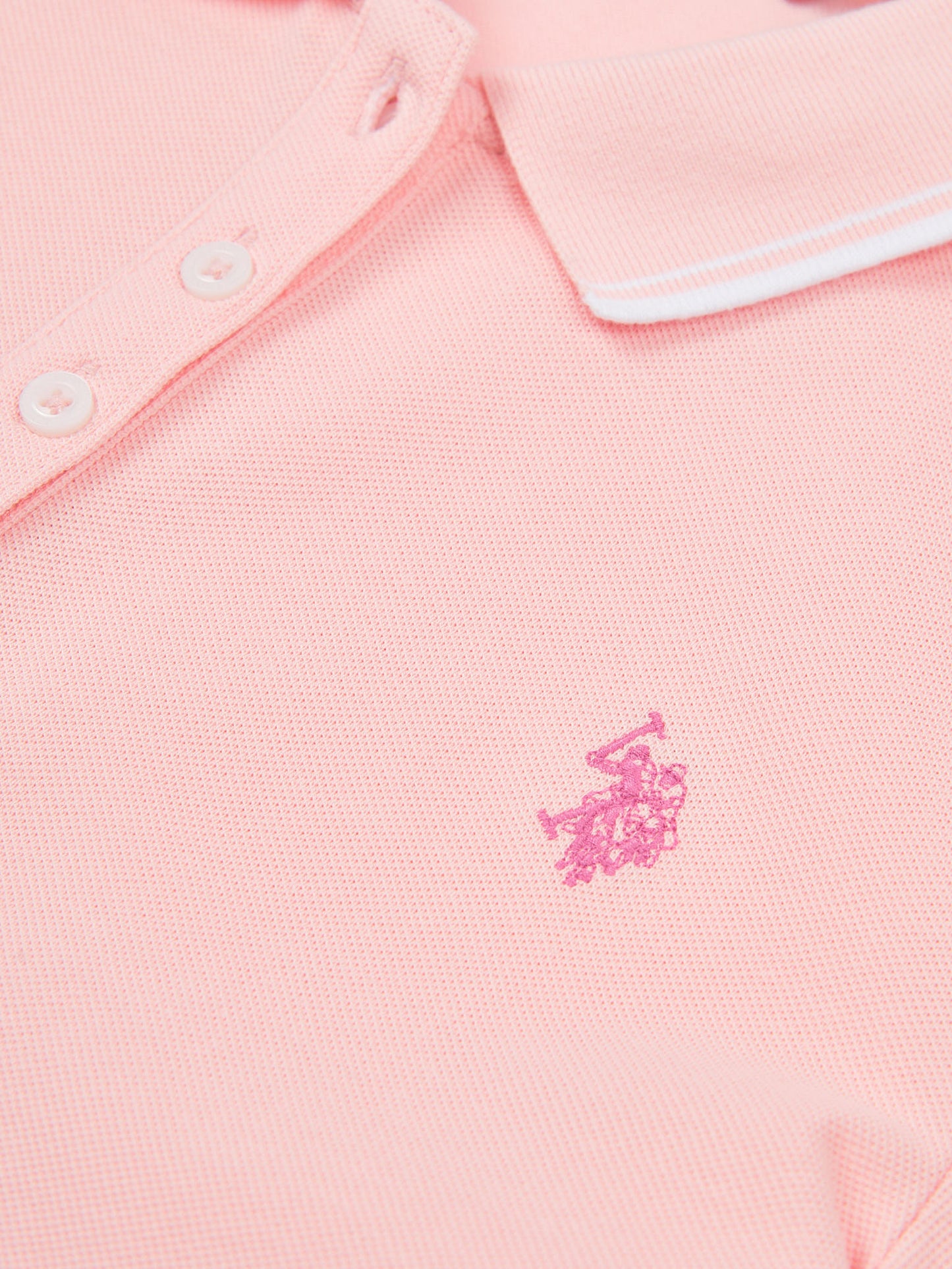 Womens Polo Shirt Crystal Rose