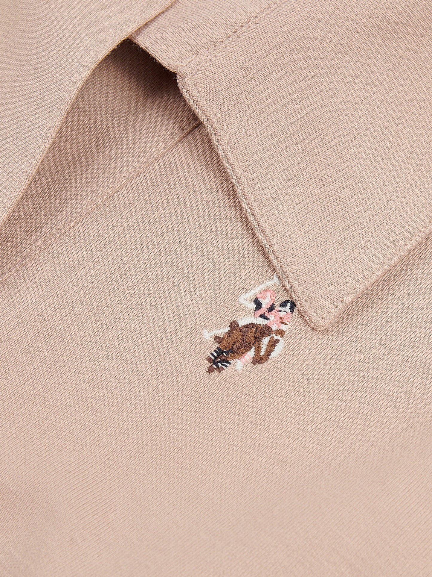 Womens Collared Stripe Sweatshirt in Smoke Gray