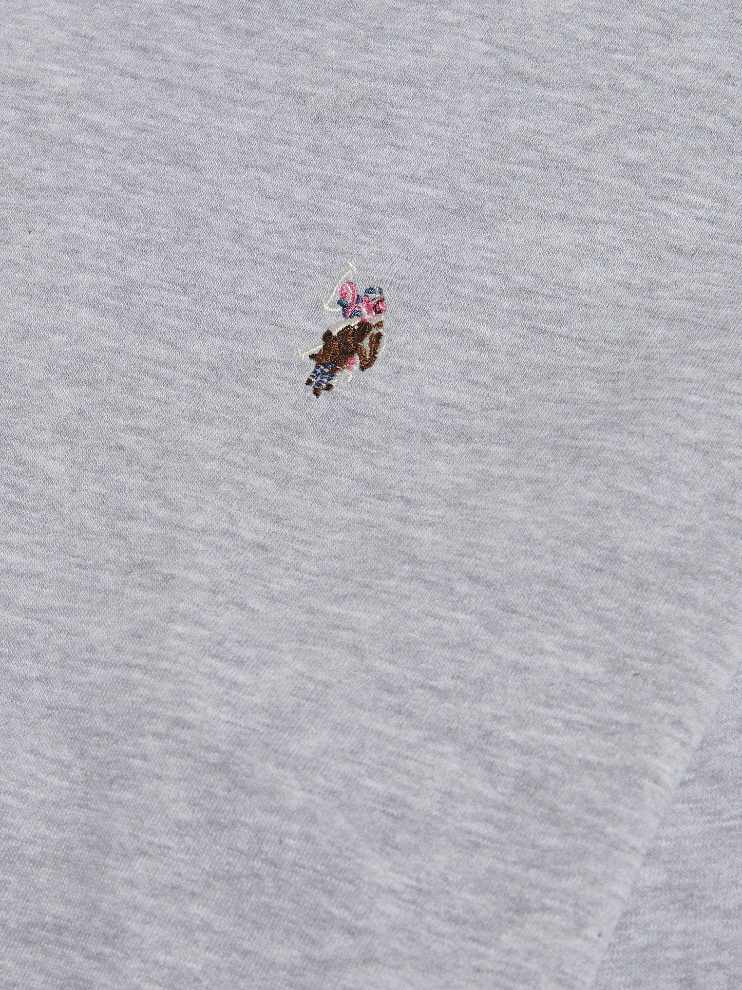 Womens Double Horsemen Crew Sweatshirt in Pearl Grey Marl