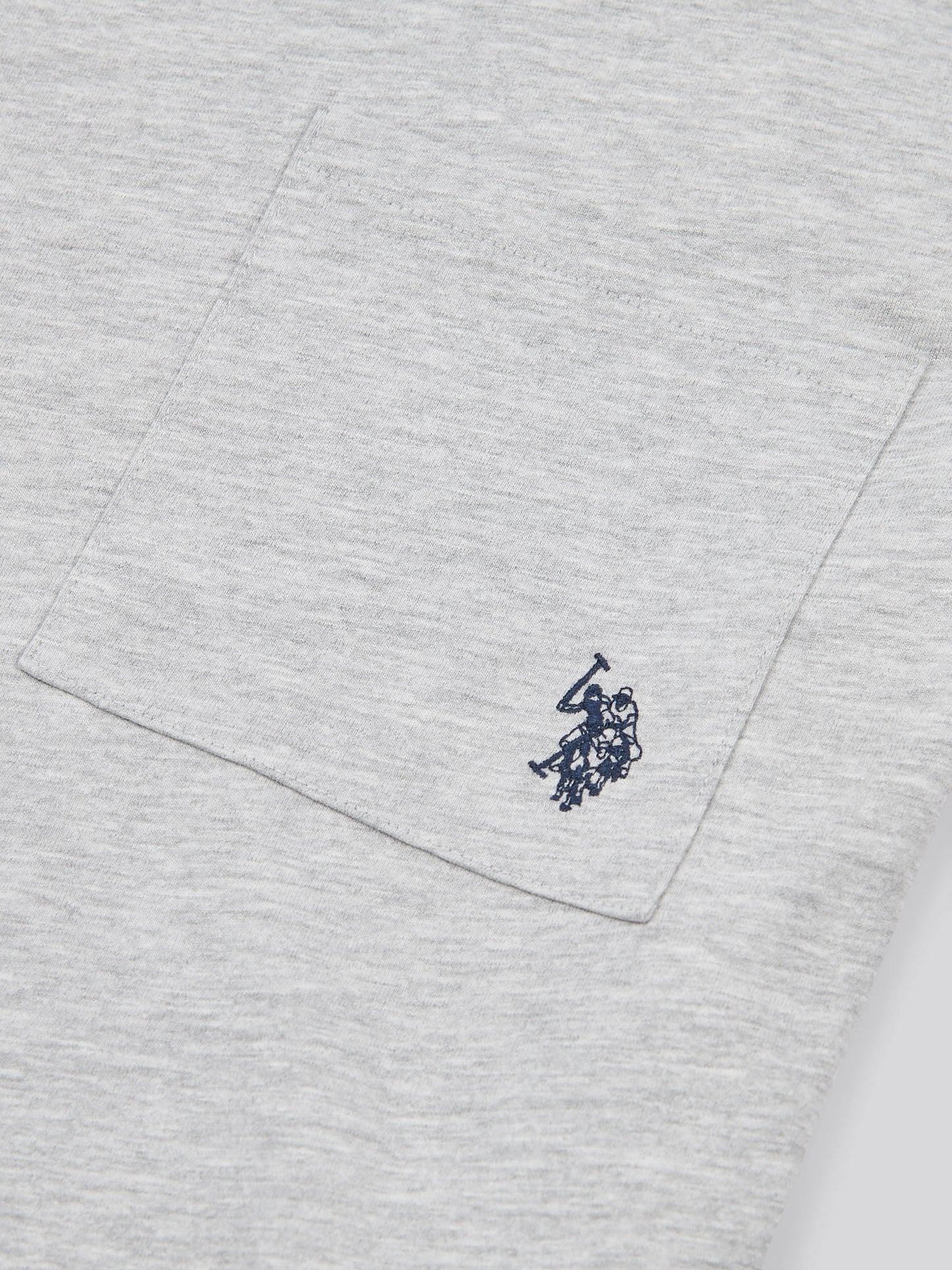 Womens Crew Neck Pocket T-Shirt in Pearl Grey Marl