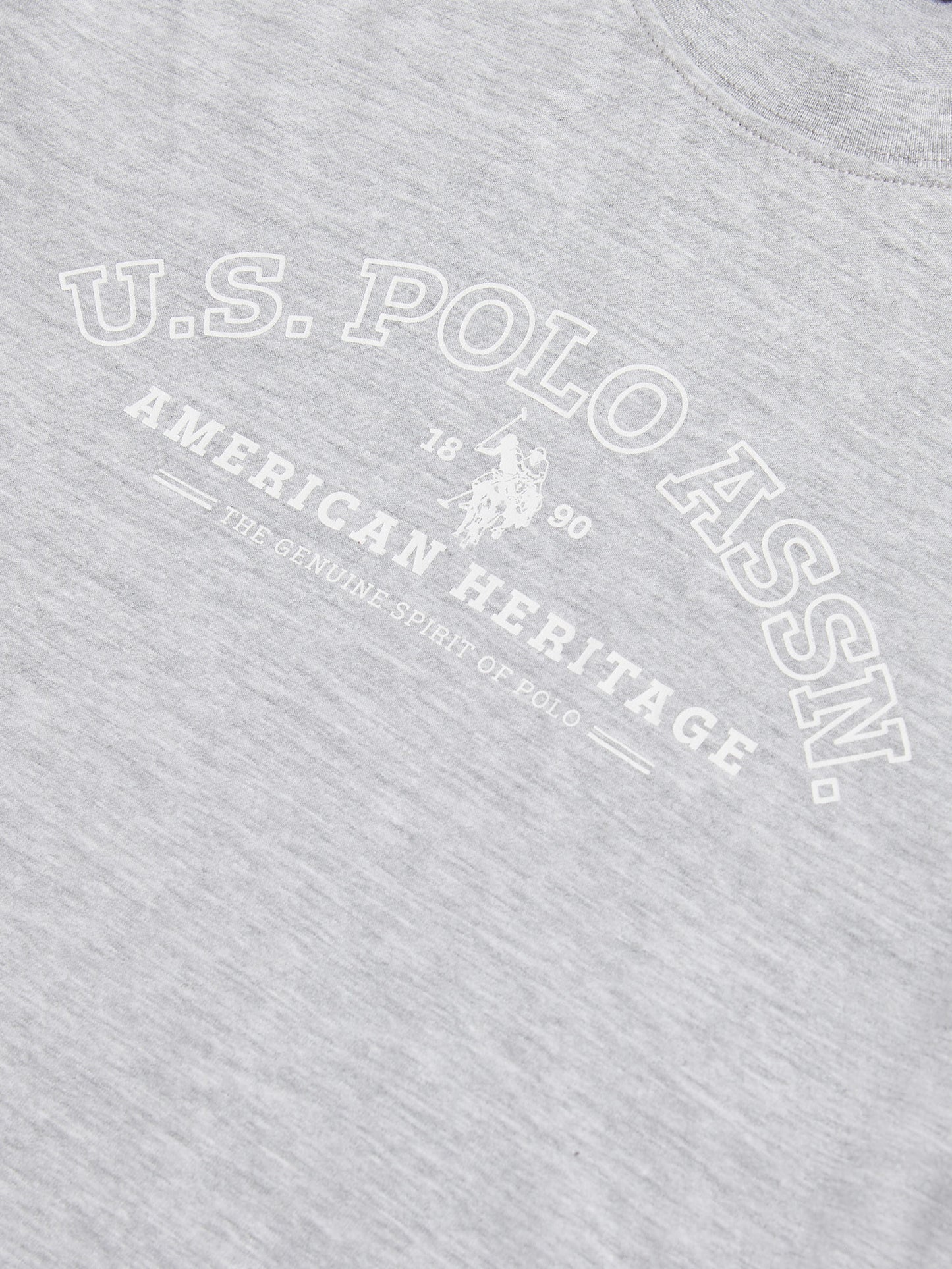 Womens Arc Graphic T-Shirt in Pearl Grey Marl