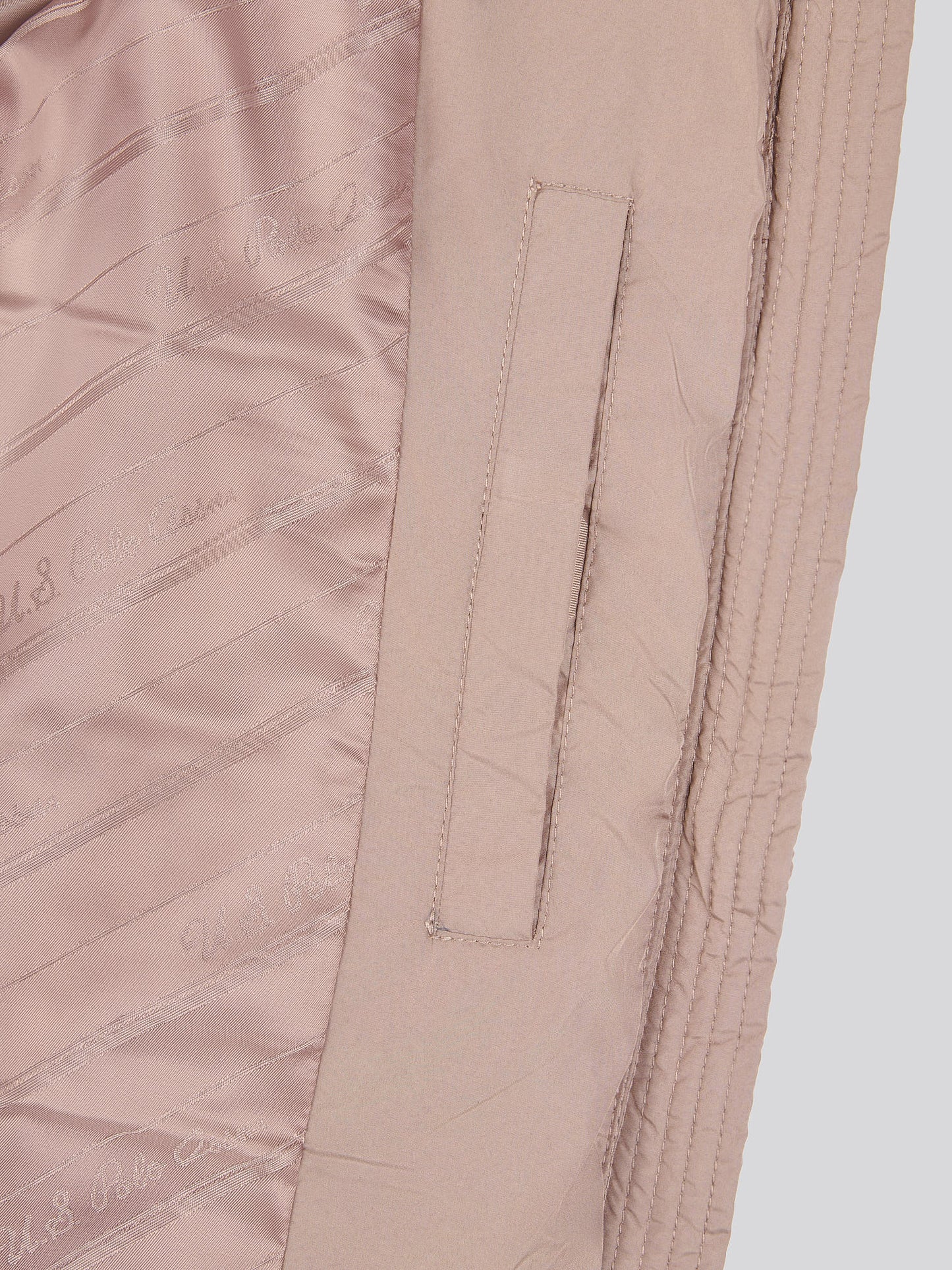 Womens Quilted Hooded Puffer Coat in Leafless Tree