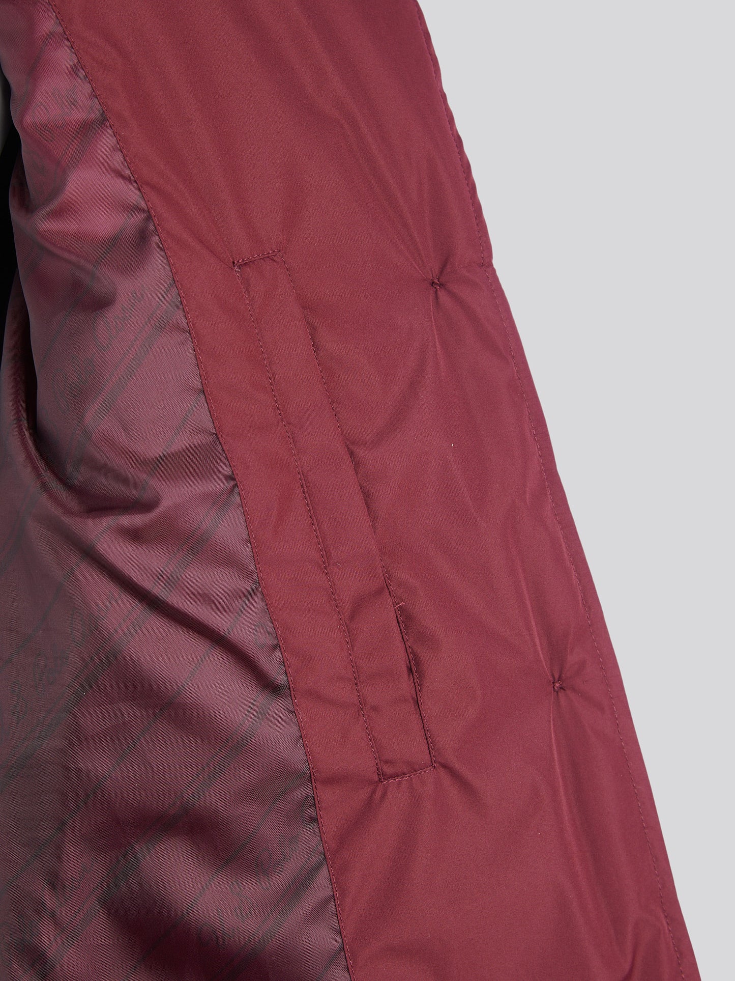 Womens Puffer Trench Coat in Fig