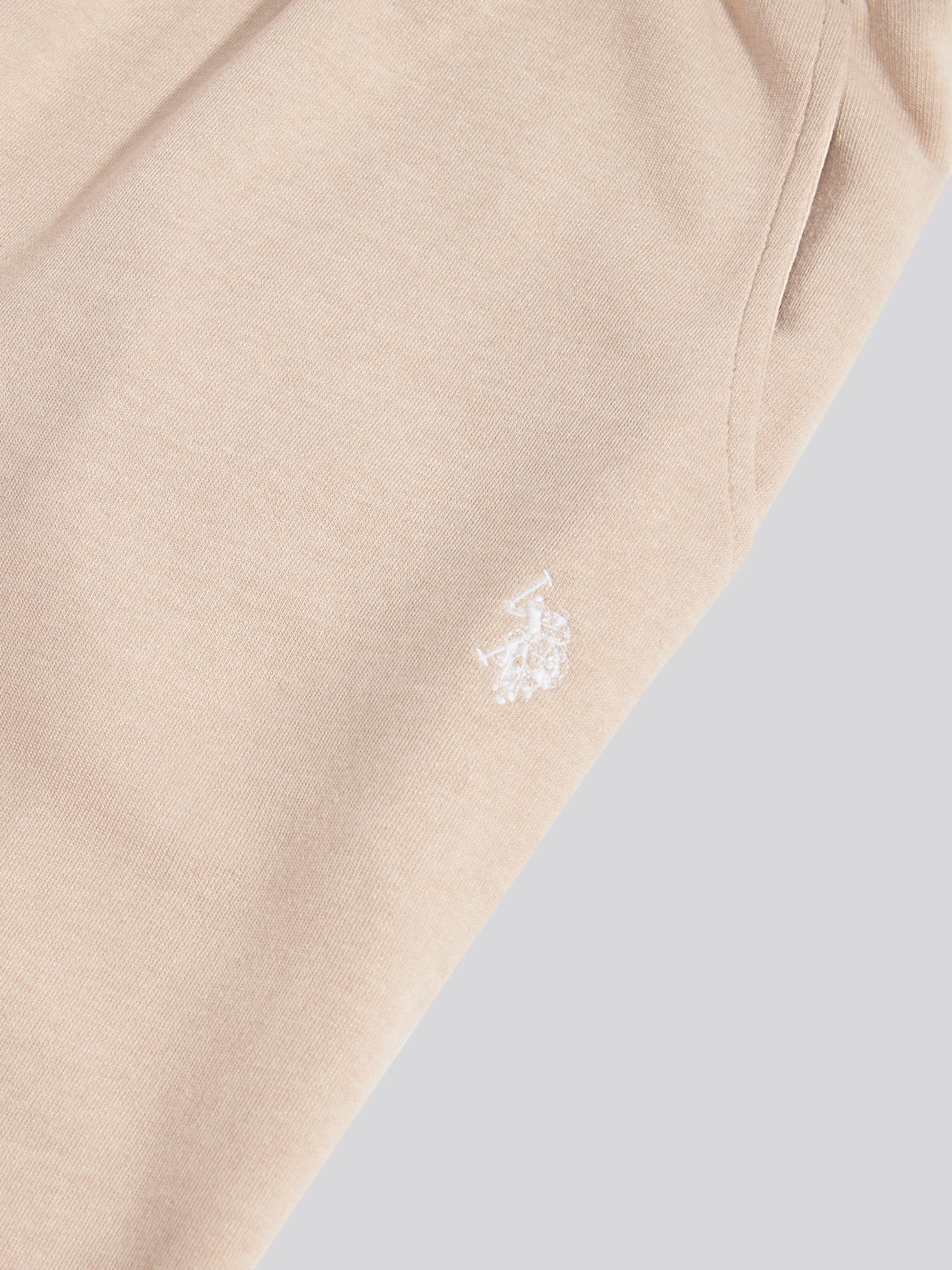 Womens Wide Leg Tipped Joggers in Natural