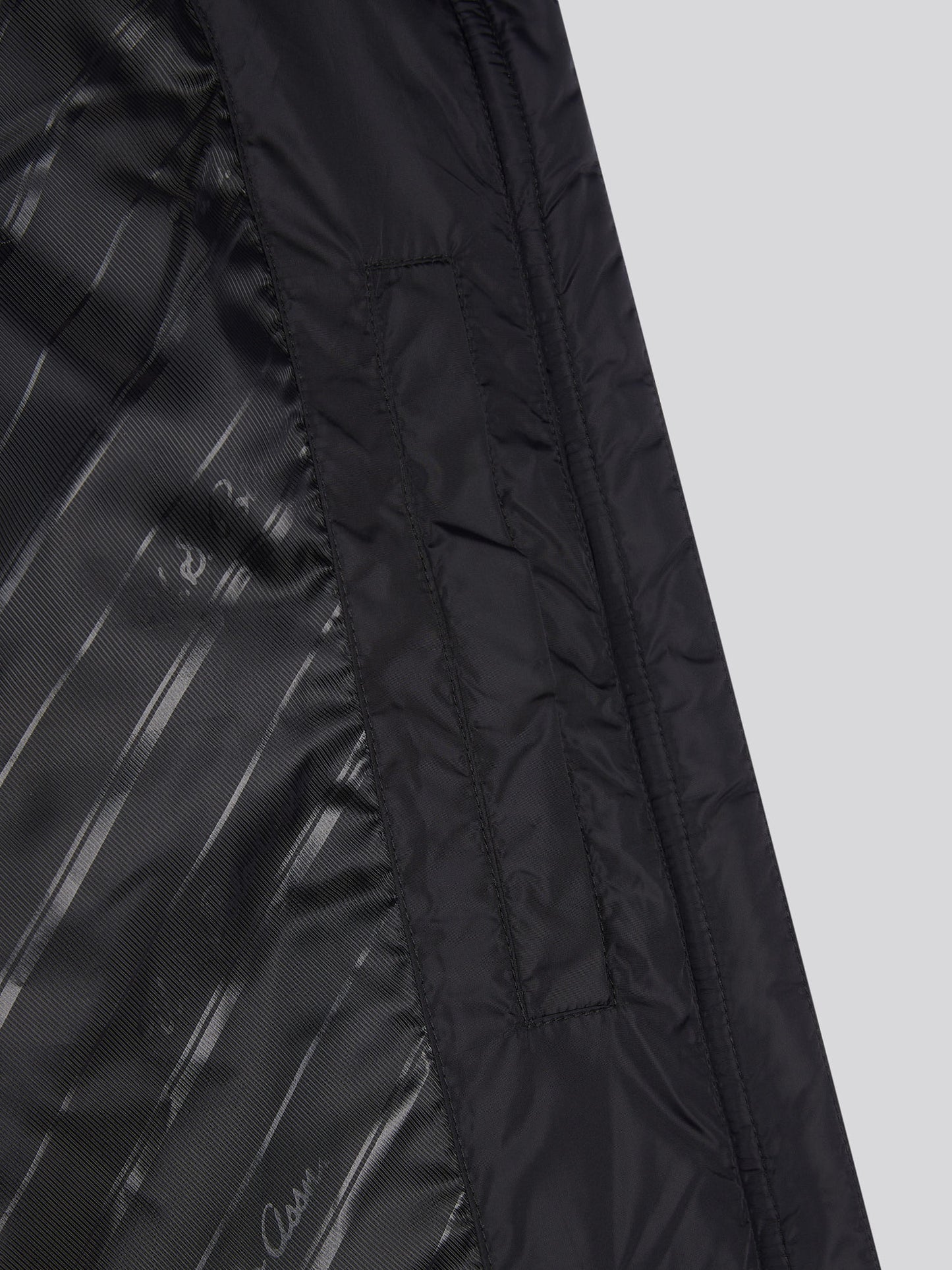 Womens Belted Puffer Jacket in Black