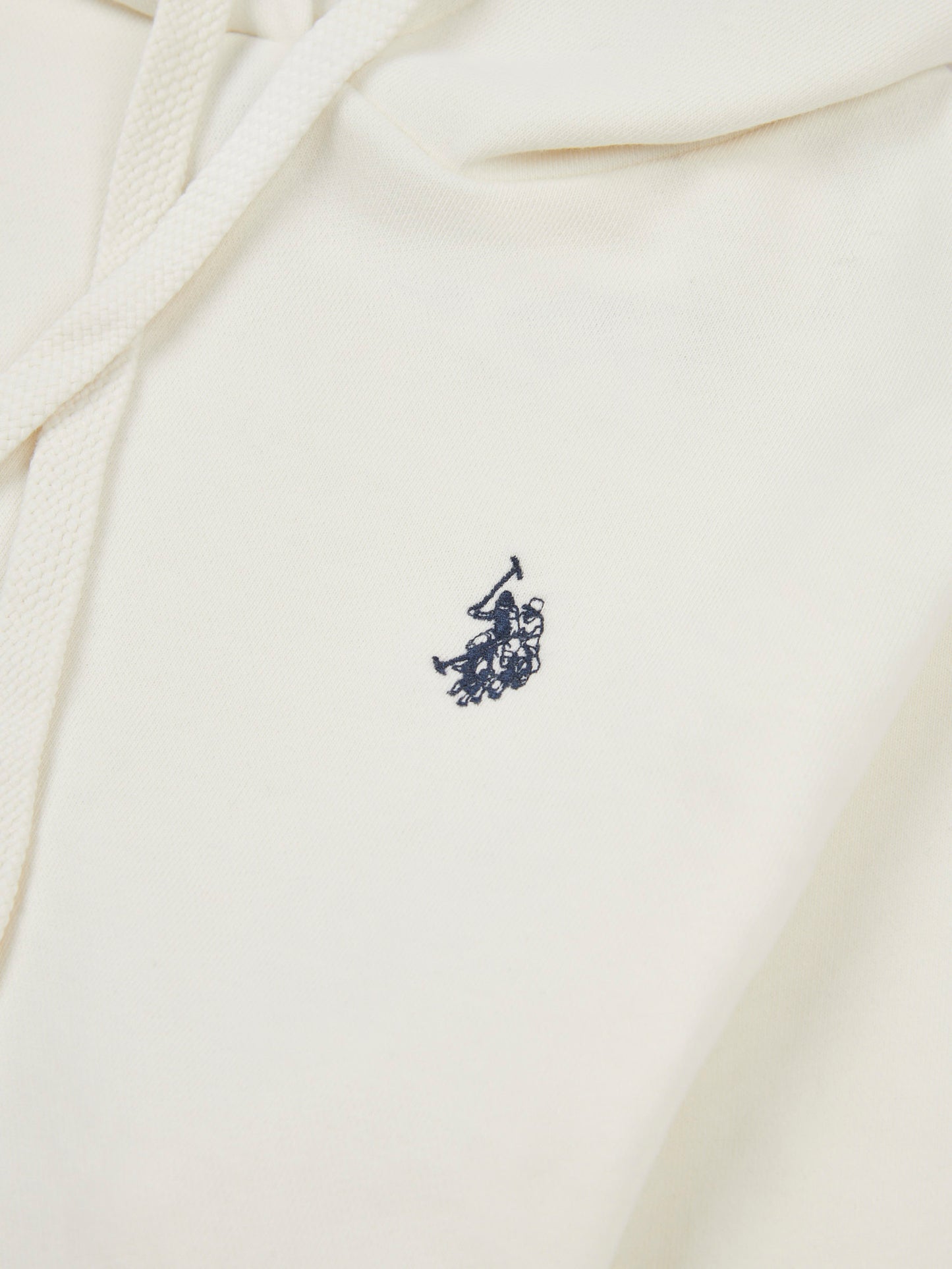 Womens Double Horsemen Loopback Hoodie in Marshmallow