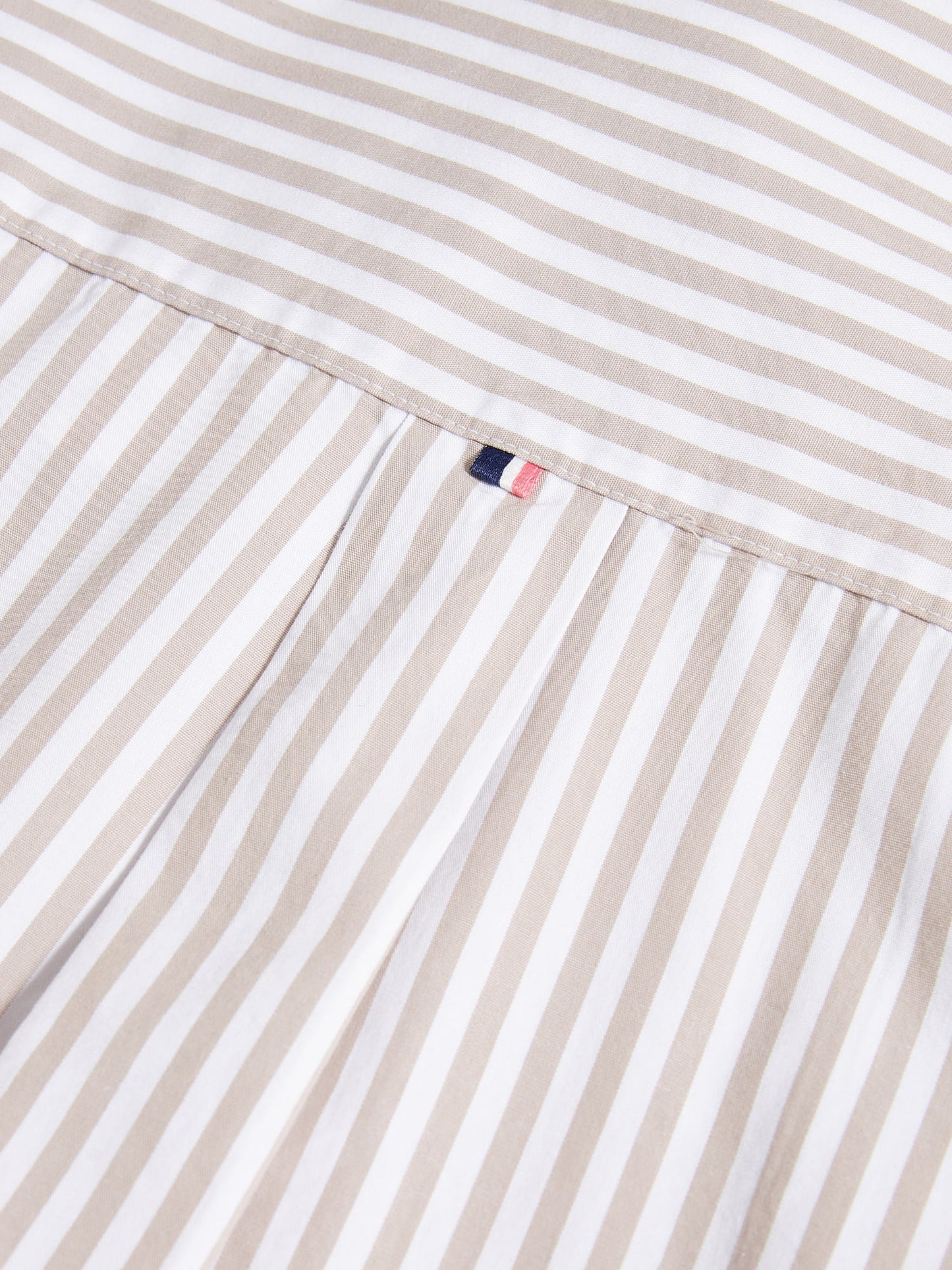 Womens Cotton Poplin Loose Fit Stripe Shirt in Atmosphere