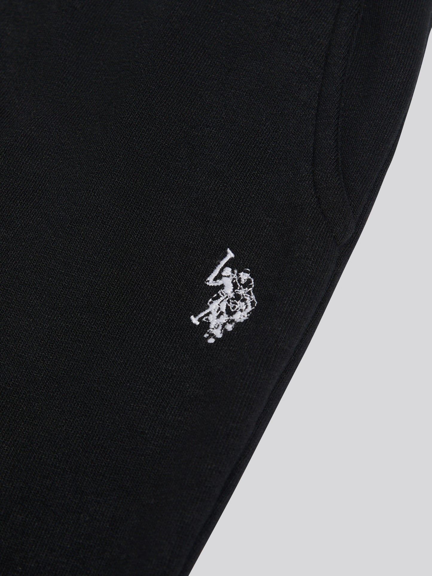 Womens Tonal Double Horsemen Roll Cuff Jogger in Black