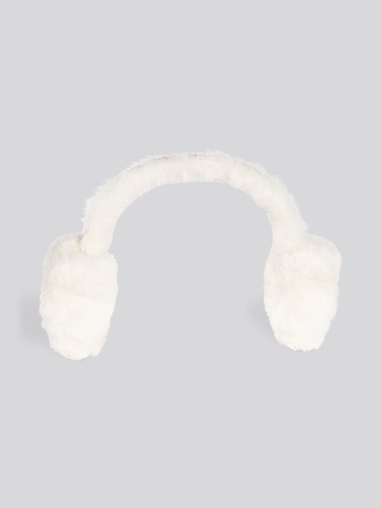 Womens Faux Sheepskin Earmuffs in Natural