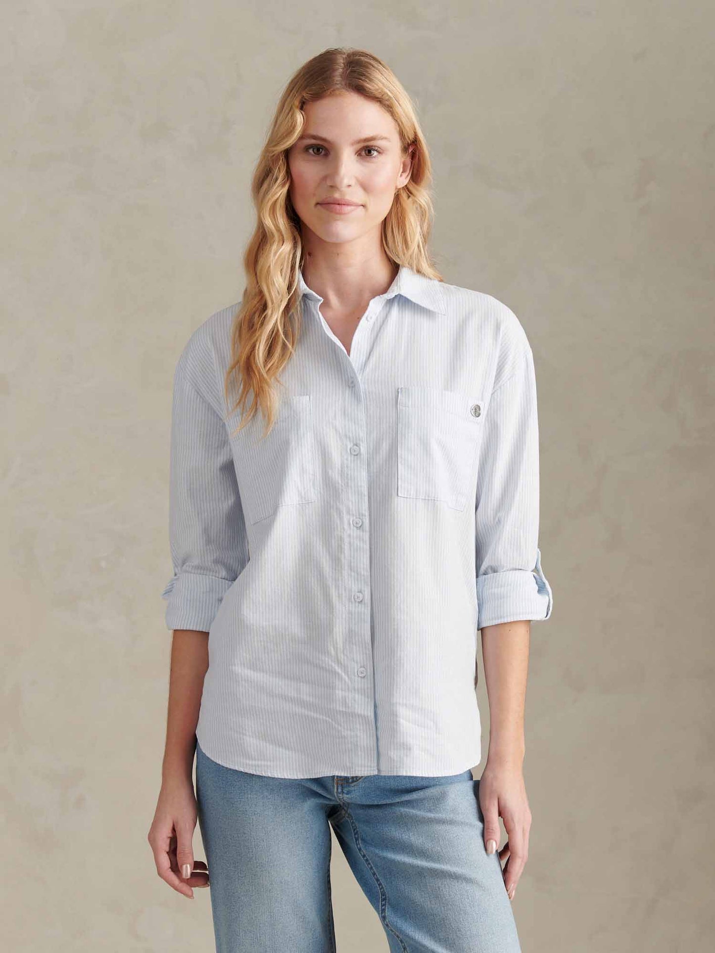 Womens Loose Fit Oxford Shirt Windsurfer