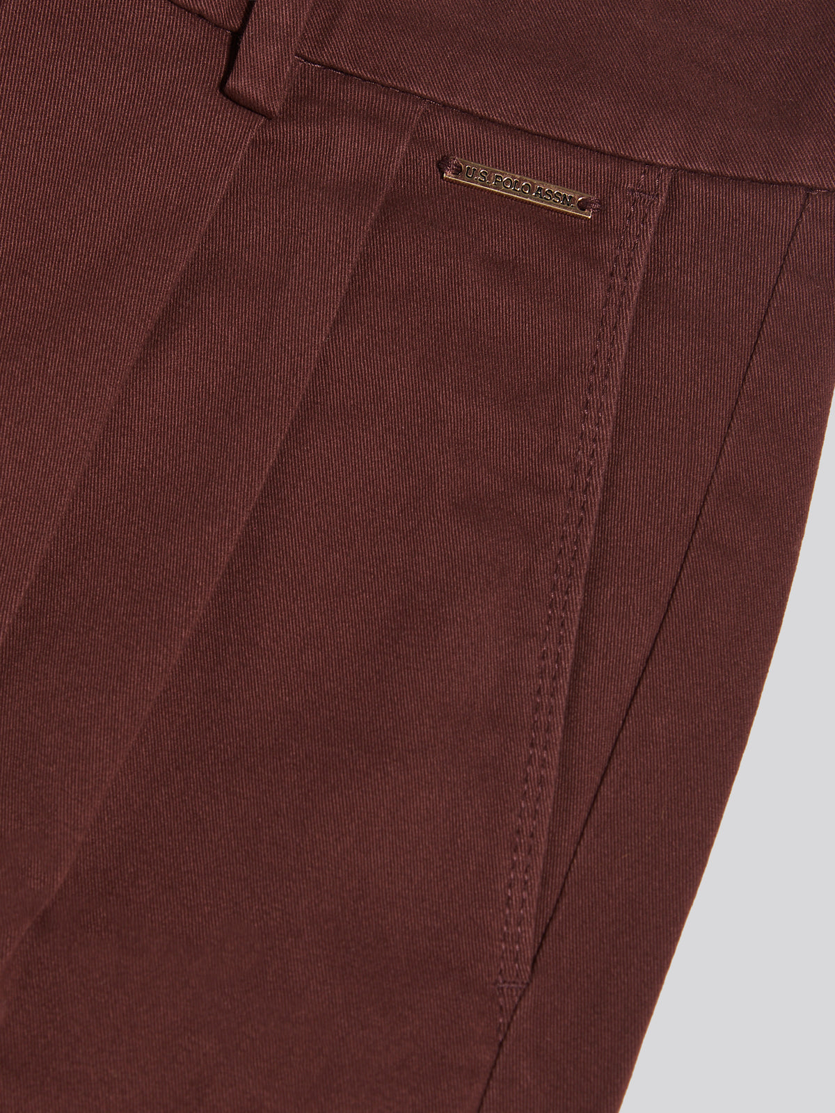 Womens Full Length Wide Leg Trousers Bitter Chocolate