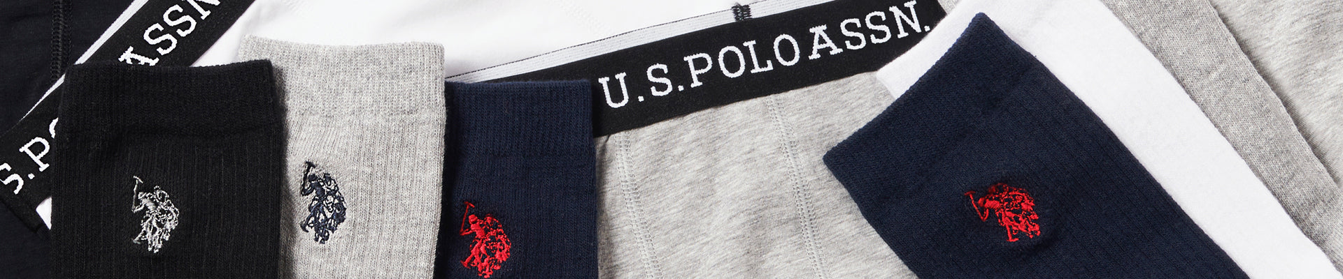 The U.S. Polo Assn. socks are a comfortable everyday staple. Shop our long and short length sport socks to add a subtle stamp of USPA branding to your outfit.
