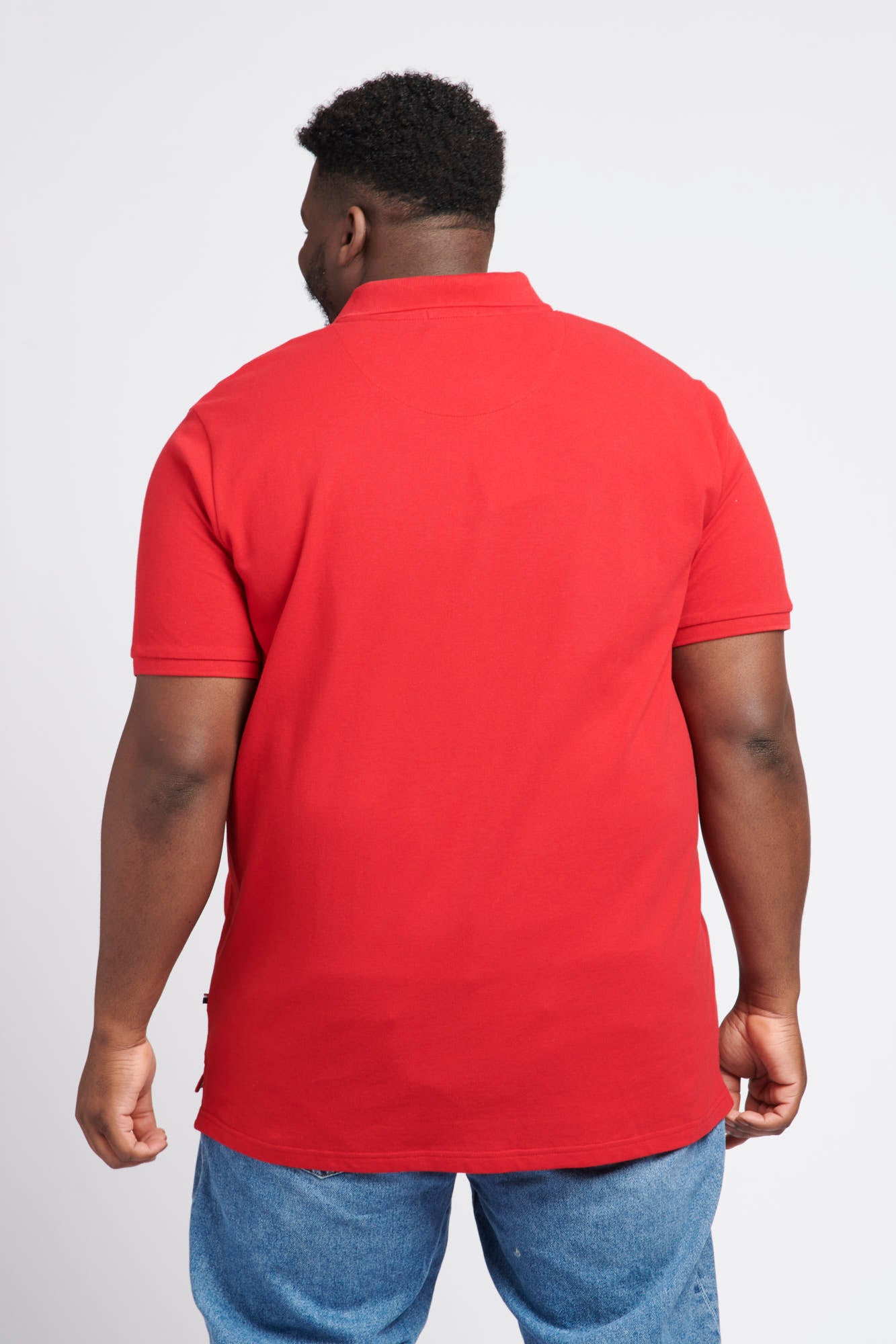 Mens Big & Tall Core Pique Polo Shirt in Haute Red