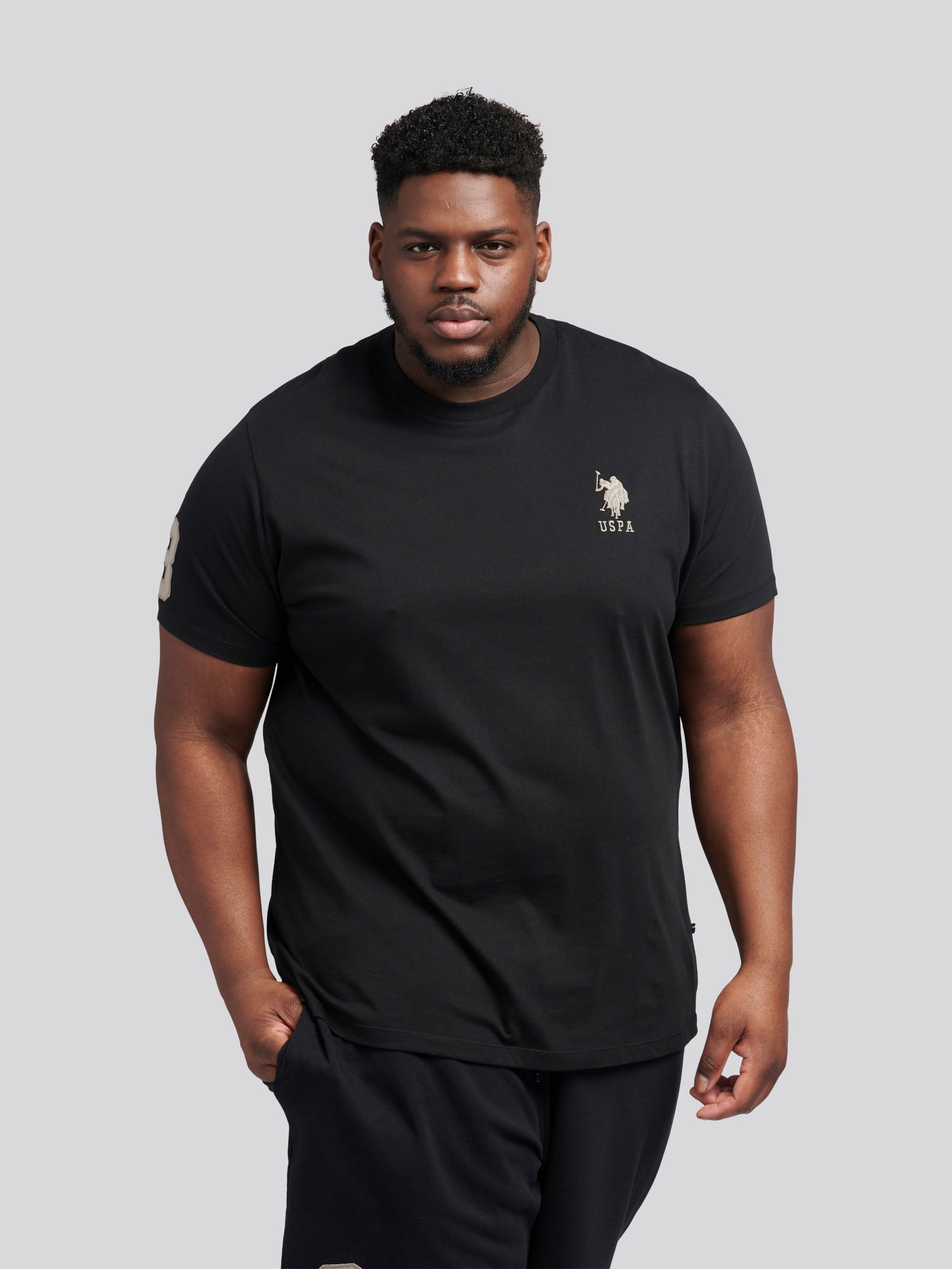 us polo assn t shirts black