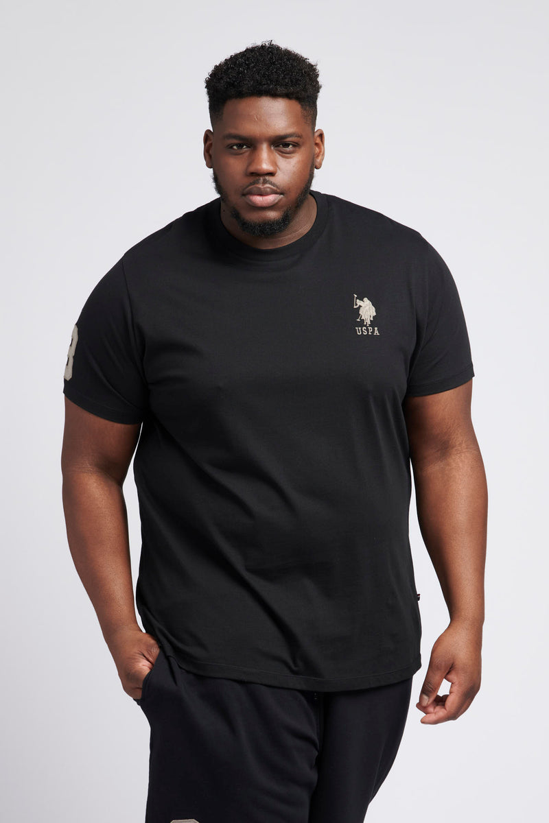 Mens Big & Tall Player 3 T-Shirt in Black