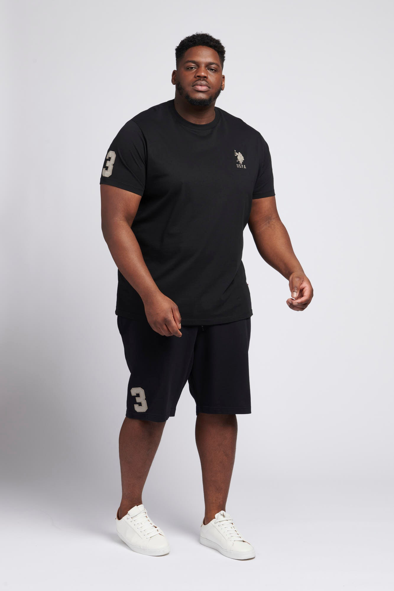 Mens Big & Tall Player 3 T-Shirt in Black