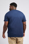 Mens Big & Tall Player 3 T-Shirt in Navy Blue