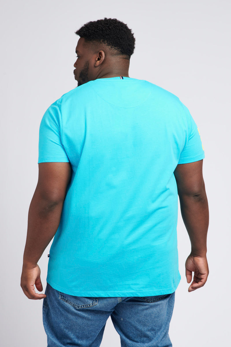 Mens Big & Tall Player 3 T-Shirt in Blue Atoll