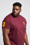 Mens Big & Tall Player 3 T-Shirt in Windsor Wine