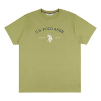 Mens Big & Tall USPA Graphic T-Shirt in Mosstone