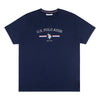 Mens Big & Tall Rider Graphic T-Shirt in Navy Blue