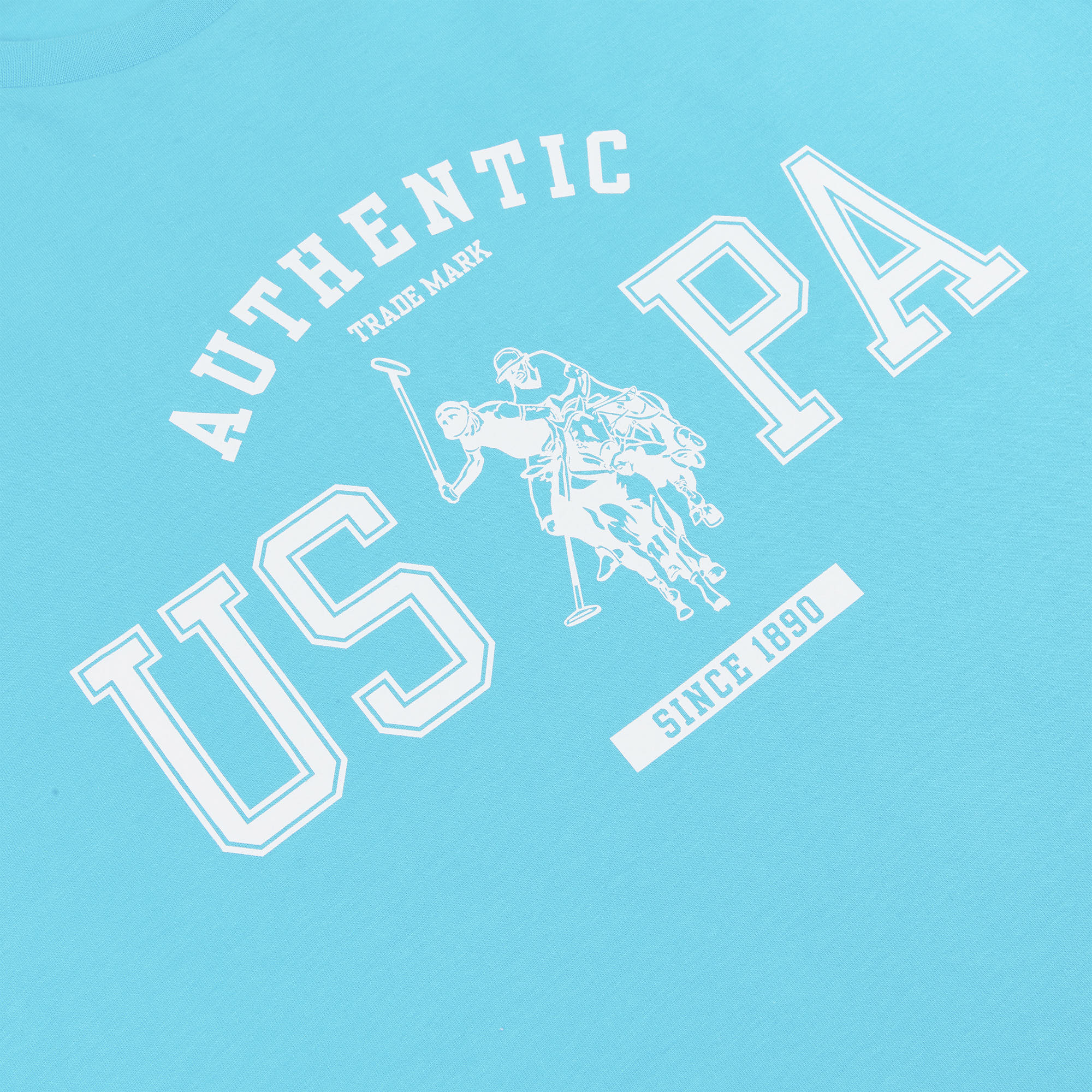 Mens Big & Tall Authentic USPA Graphic T-Shirt in Blue Atoll