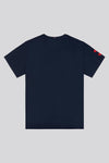 Mens Big & Tall Player 3 T-Shirt in Dark Sapphire Navy / Haute Red DHM