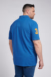 Mens Big & Tall Player 3 Pique Polo Shirt in Deja Vu Blue