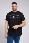 Mens Big & Tall Stripe Rider T-Shirt in Black