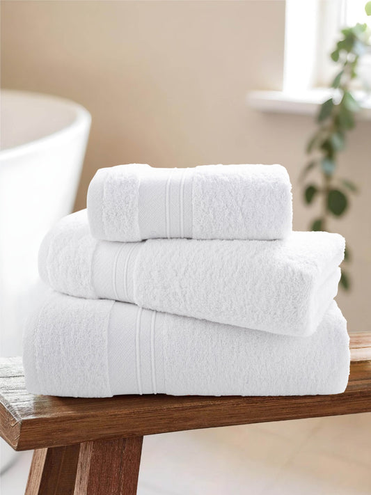 Super Soft Pure Cotton Towel in Bright White