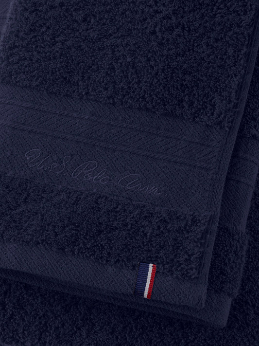 Super Soft Pure Cotton Towel in Navy Iris