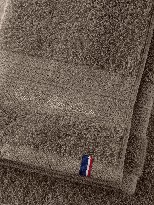 Super Soft Pure Cotton Towel in Taupe Grey