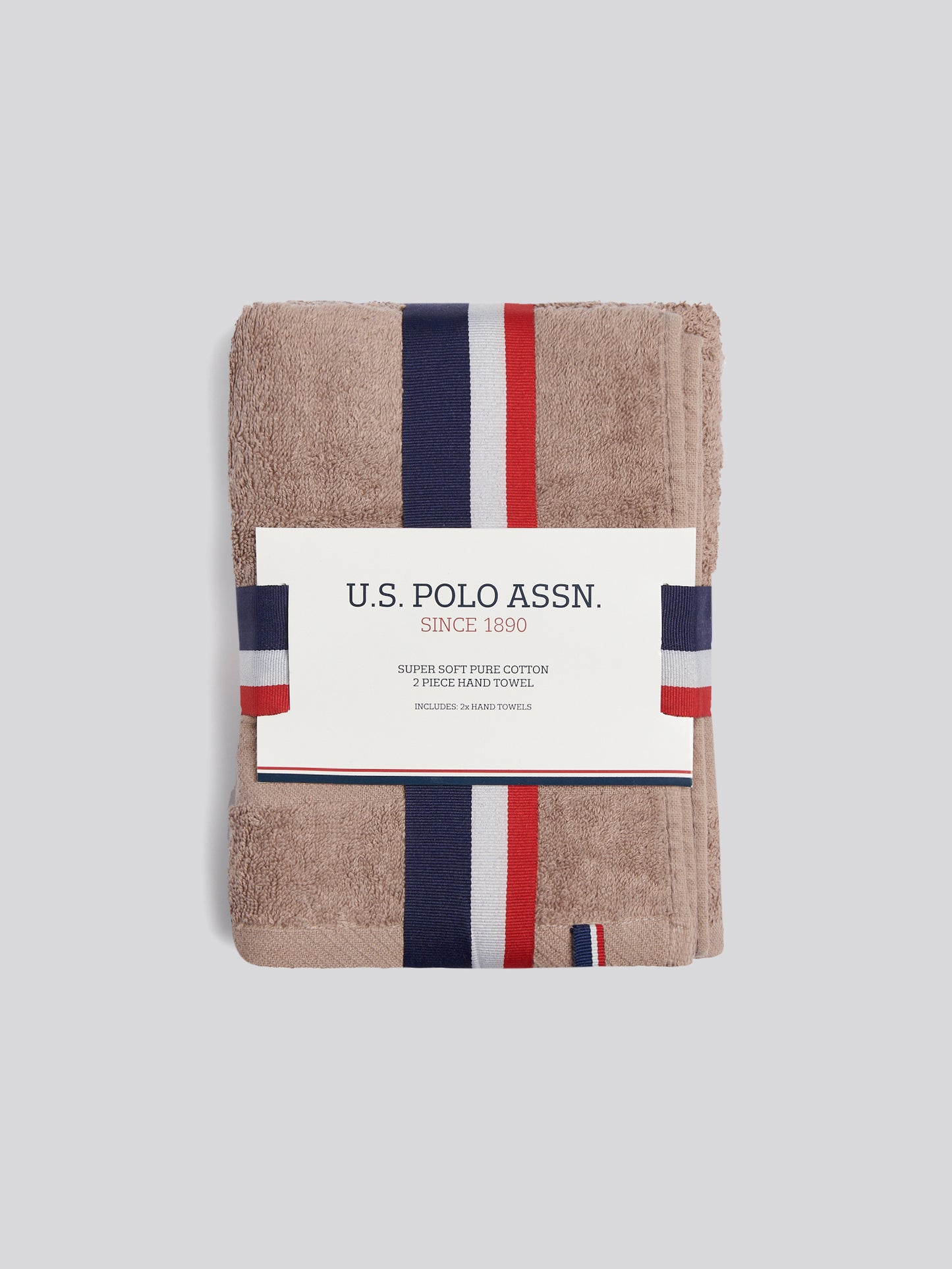 Super Soft Pure Cotton Towel in Taupe Grey